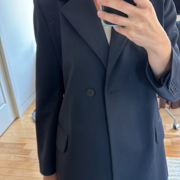 Oversized navy Maje blazer size 34 - Picture 5 of 6